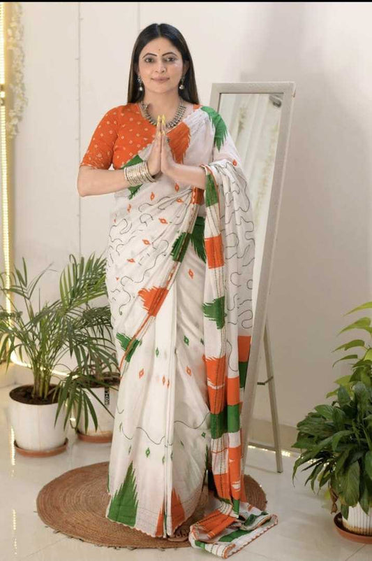 Independence Day Saree