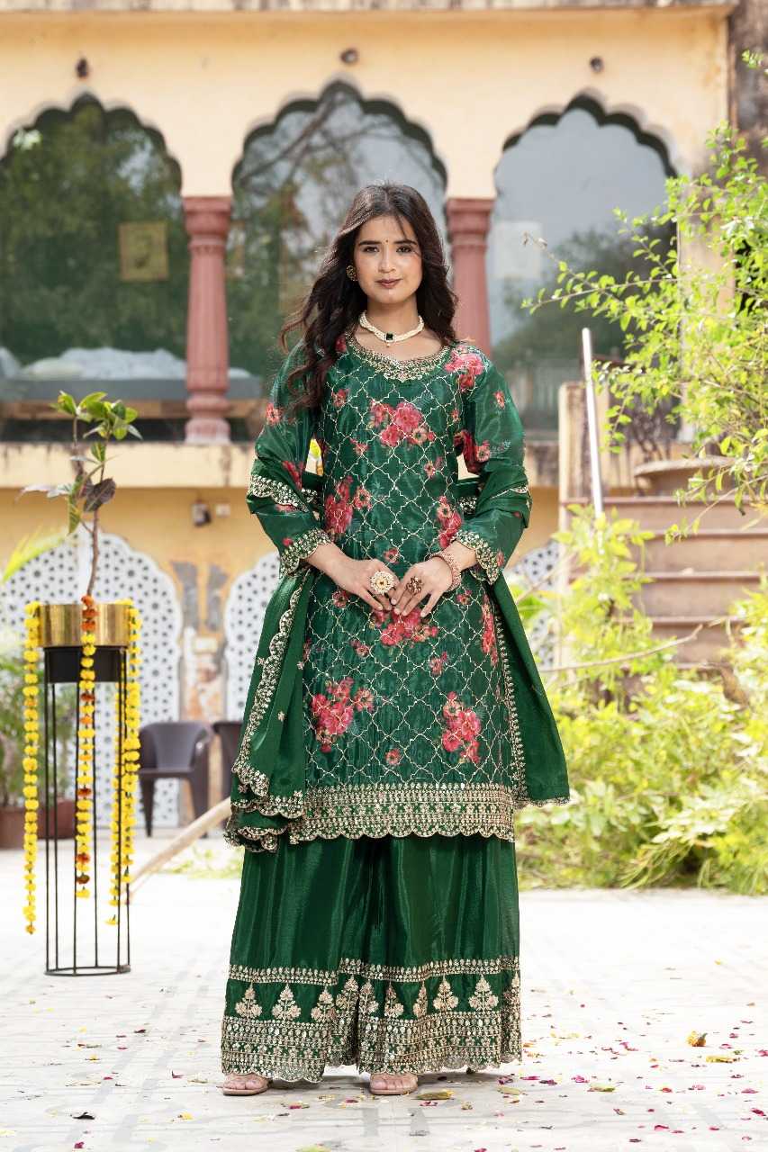 Chinnon Silk Designer Palazzo Suit