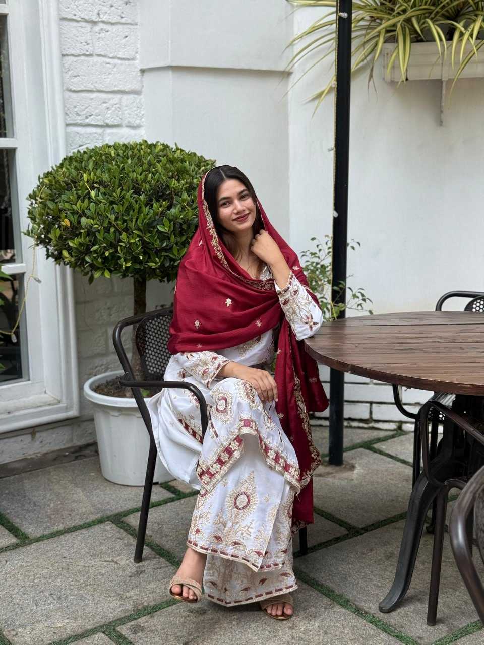 Chinnon Silk Palazzo Suit