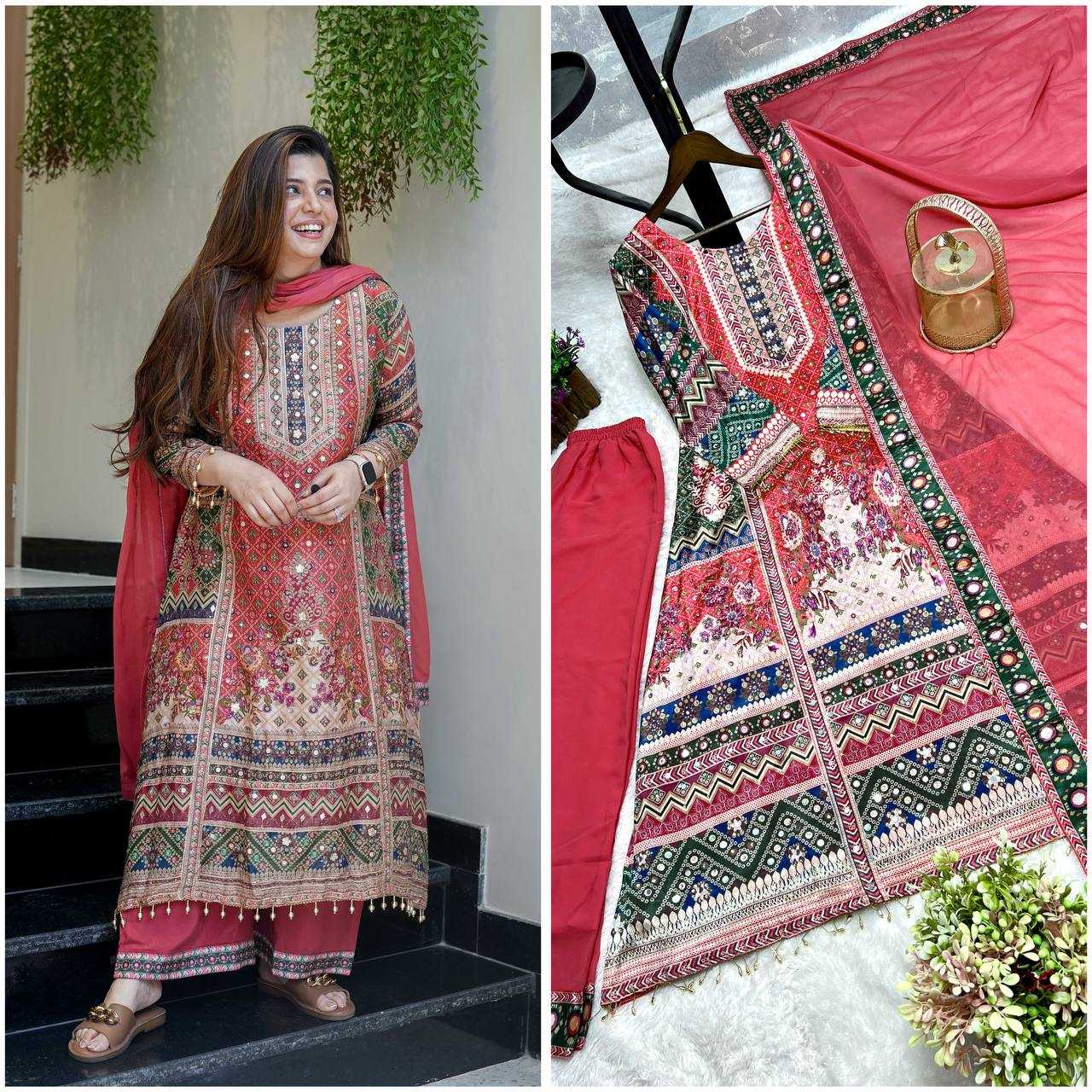 Chinnon Silk Designer Salwar Suit