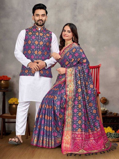 COUPLE Wear Saree Kurta Jacket Collection