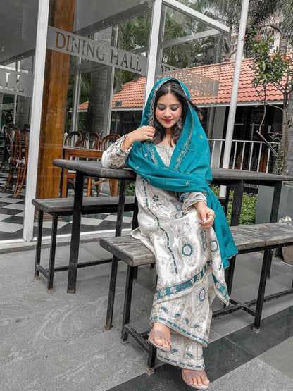 Chinnon Silk Palazzo Suit