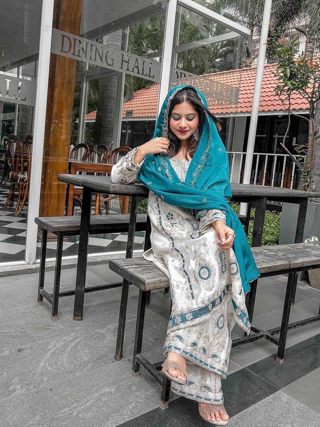 Chinnon Silk Palazzo Suit