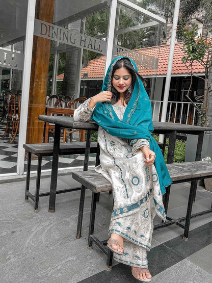 Chinnon Silk Palazzo Suit