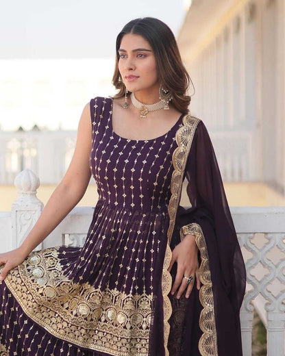 Faux Georgette Designer Suit