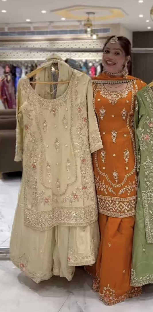 Crepe Palazzo Designer Suit