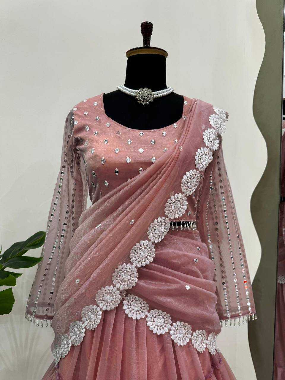 Organza Ruffle Style Saree