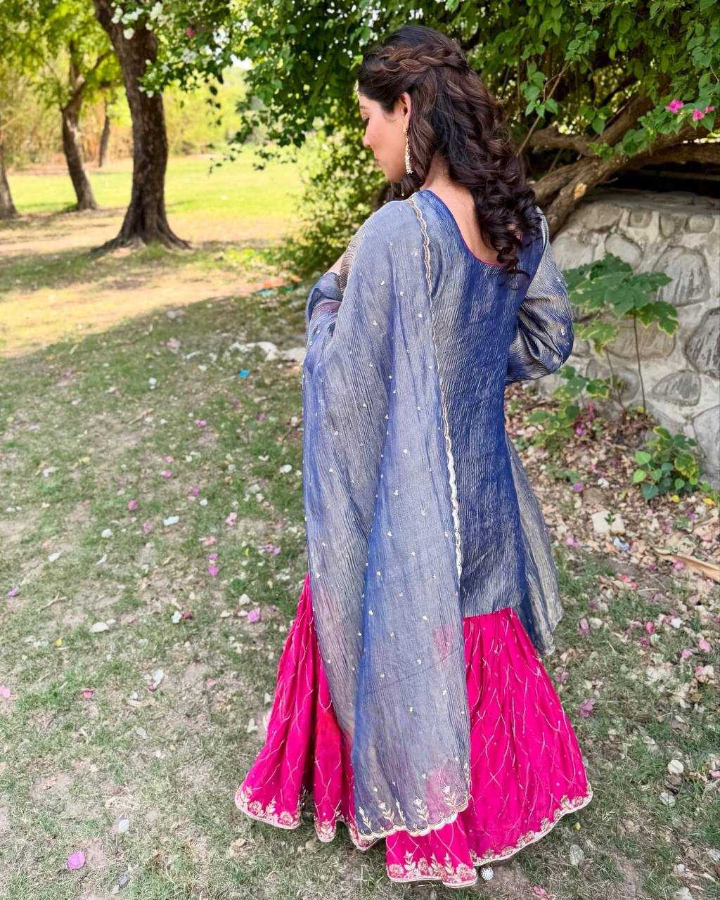 Embroidered Sharara Suit