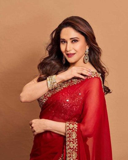 Madhuri Georgette Wedding Collection Saree