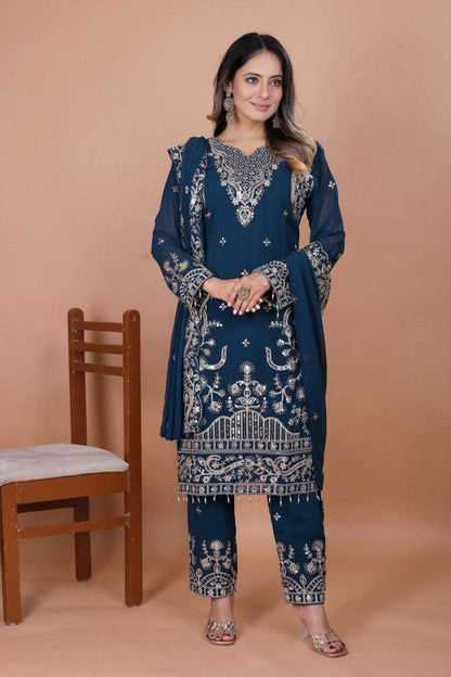 Georgette Embroidery Salwar Suit