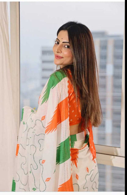 Independence Day Saree