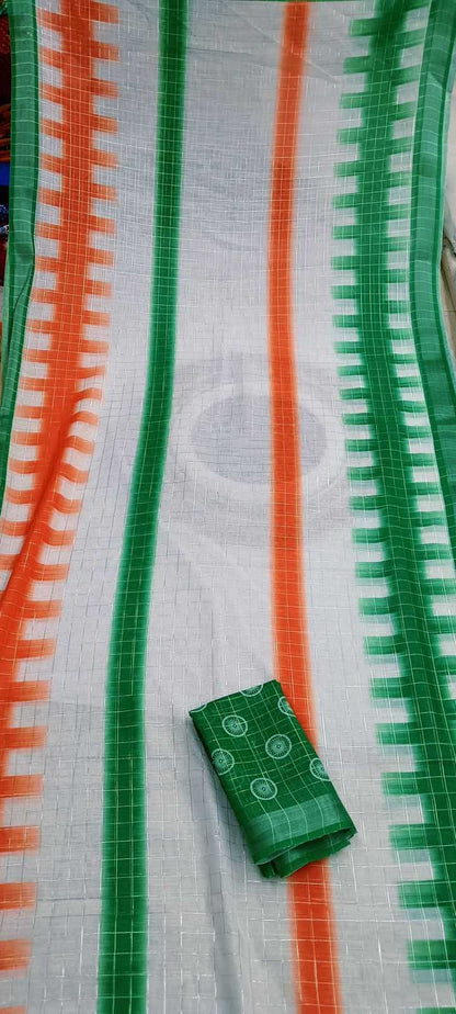 Amazing India Independence Saree