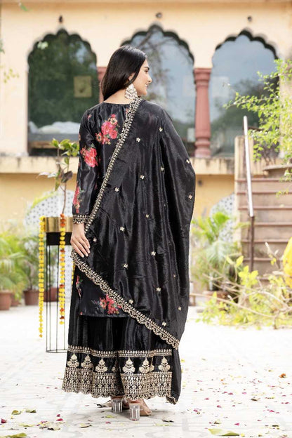 Chinnon Silk Designer Palazzo Suit