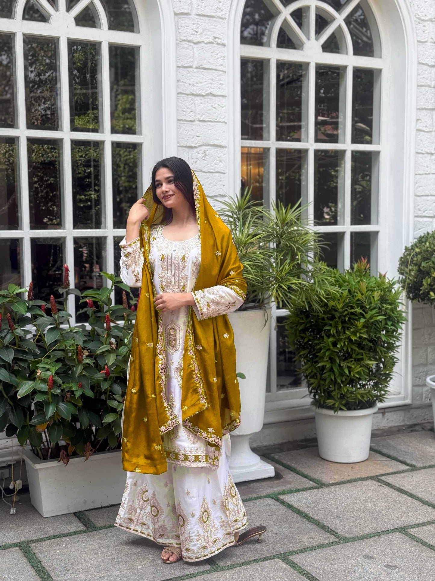 Chinnon Silk Palazzo Suit