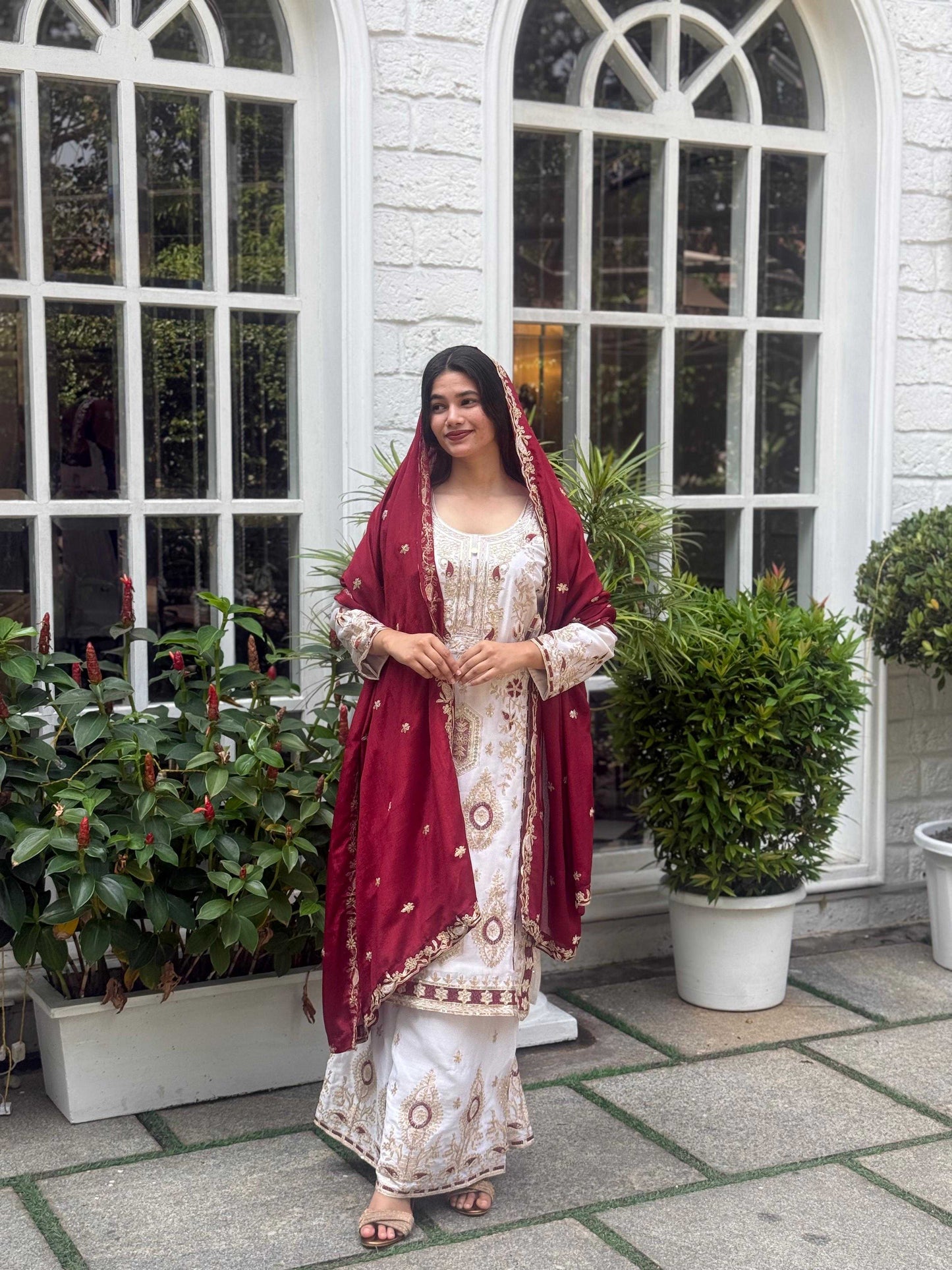 Chinnon Silk Palazzo Suit