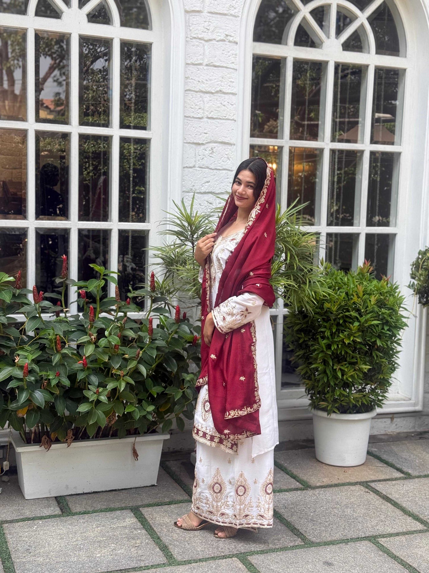 Chinnon Silk Palazzo Suit