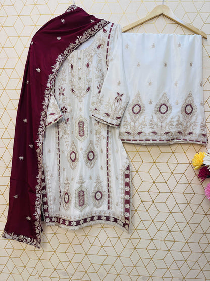 Chinnon Silk Palazzo Suit