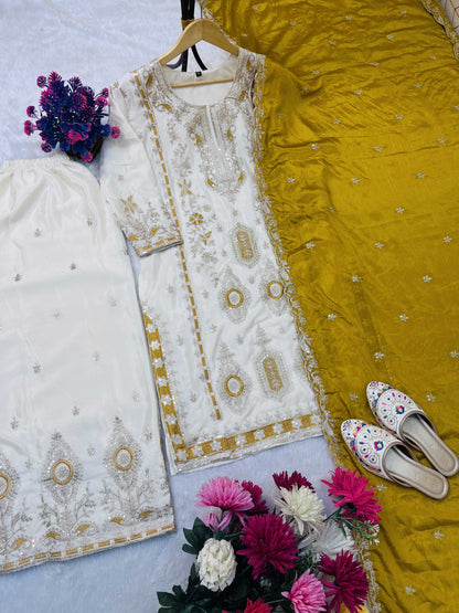 Chinnon Silk Palazzo Suit