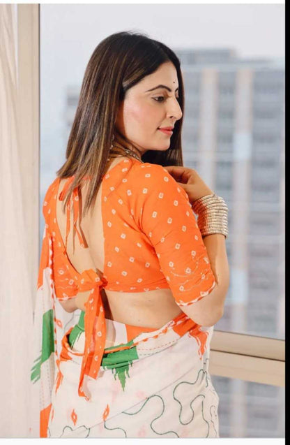 Independence Day Saree