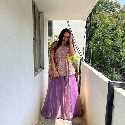 Amazing Designer Indowestern Lehenga Choli