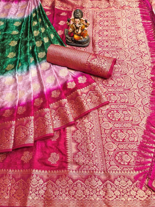 Satin Silk Satrangi Saree
