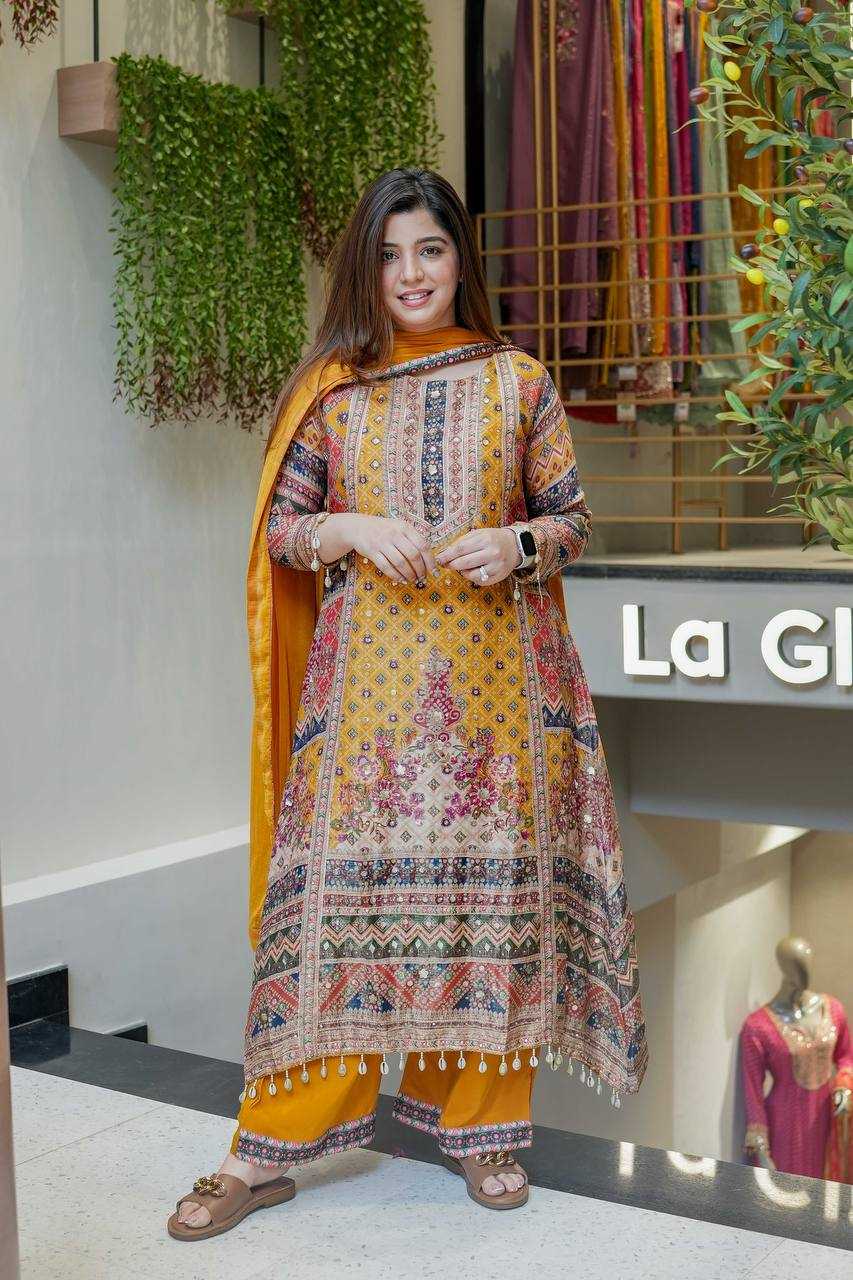 Chinnon Silk Designer Salwar Suit