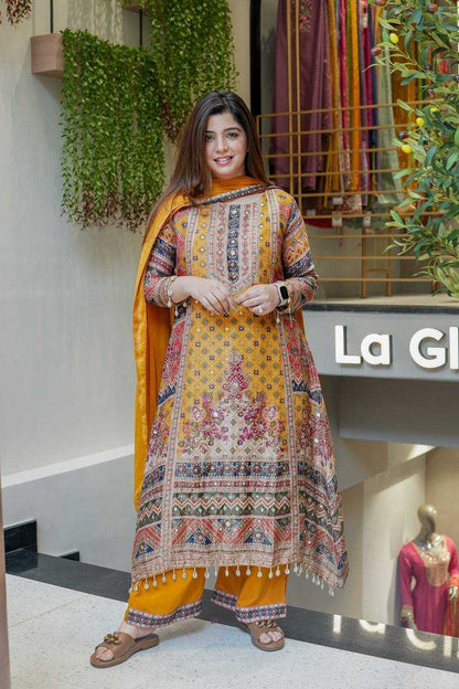 Chinnon Silk Designer Salwar Suit