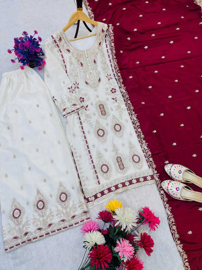 Chinnon Silk Palazzo Suit