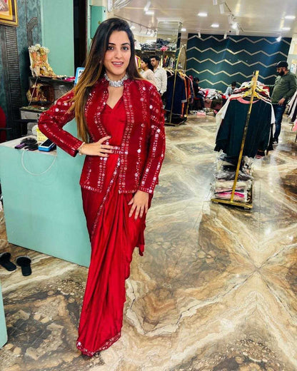 Ready To Wear Saree with Jacket