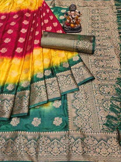 Satin Silk Satrangi Saree