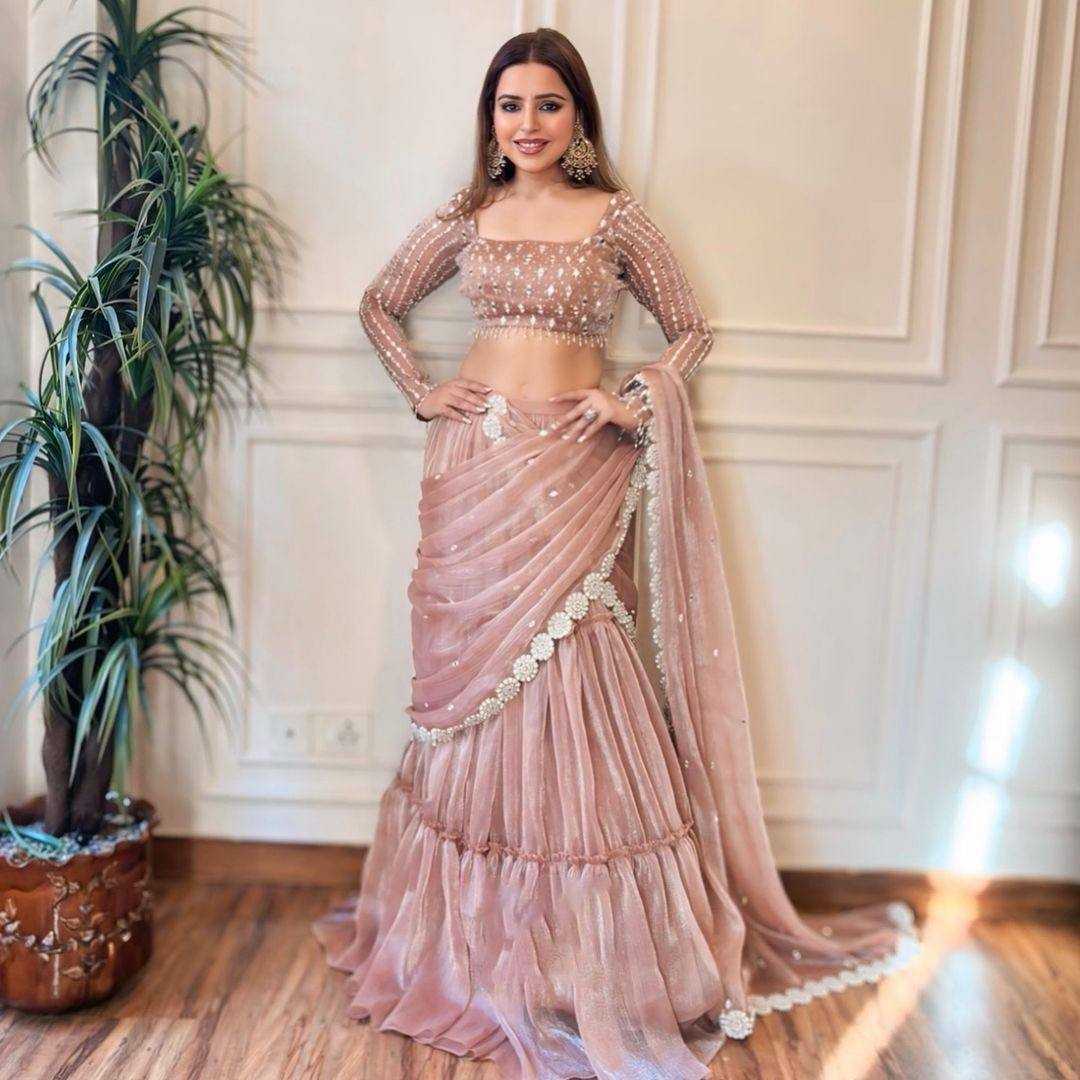 Organza Ruffle Style Saree