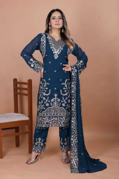 Georgette Embroidery Salwar Suit