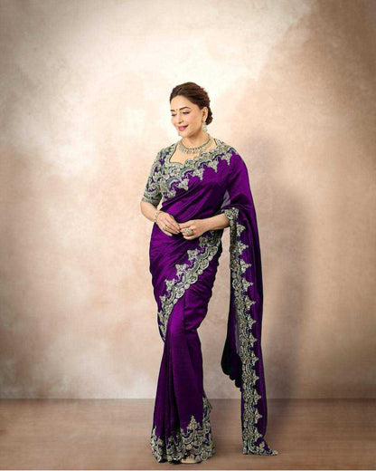 Madhuri Chinnon Silk Saree