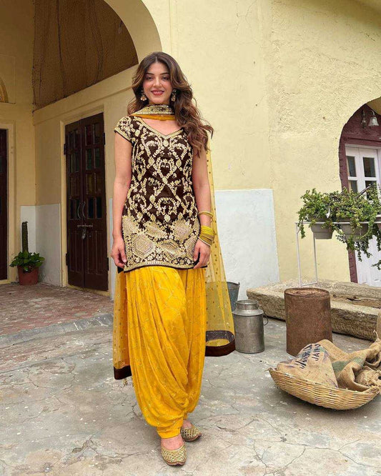 Embroidered Patiala Salwar Suit