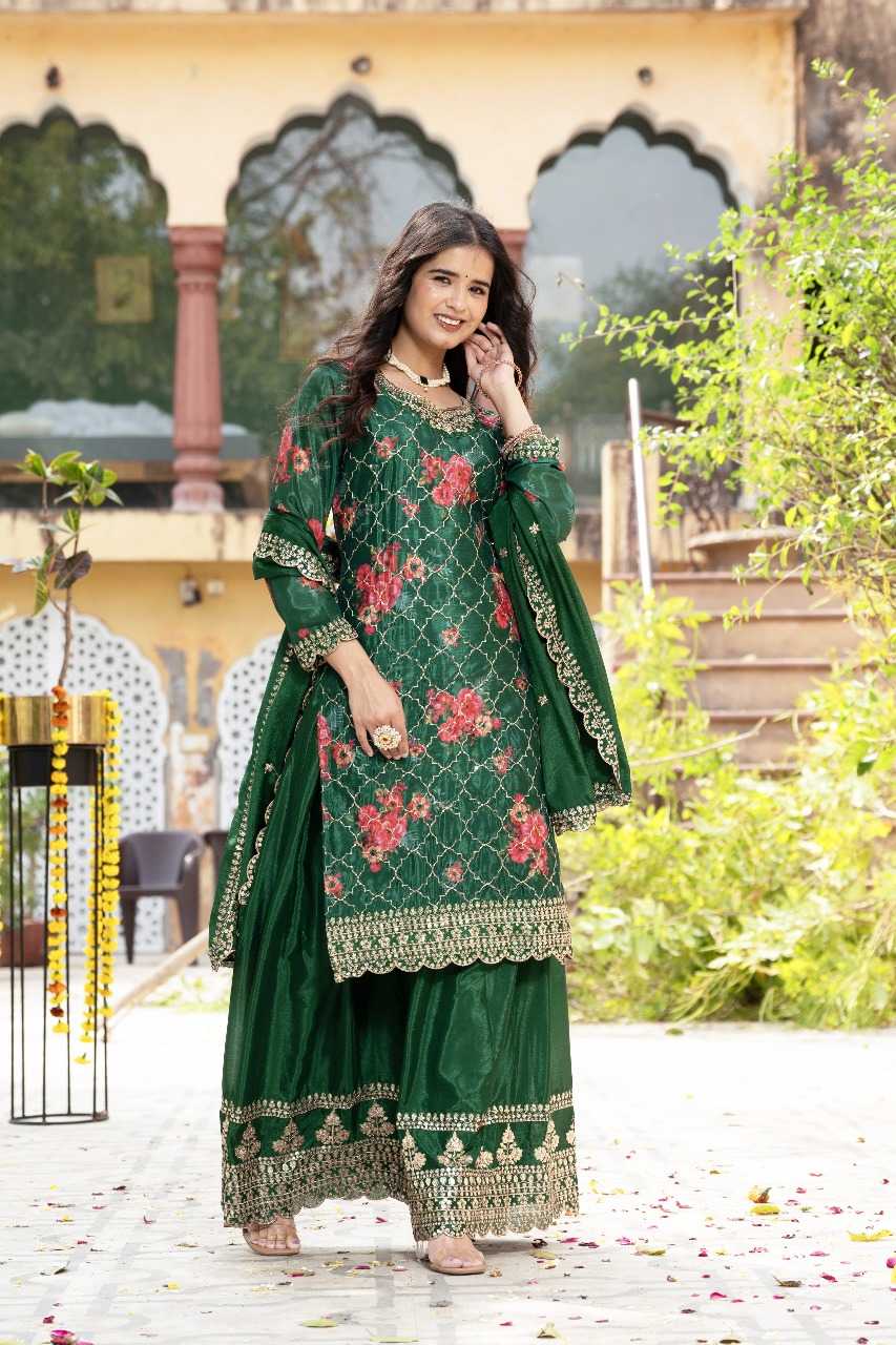 Chinnon Silk Designer Palazzo Suit