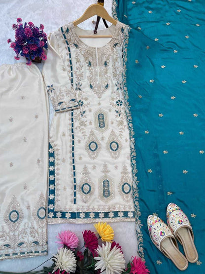 Chinnon Silk Palazzo Suit