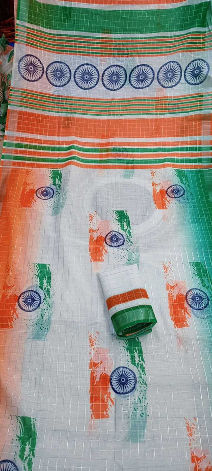 Amazing India Independence Saree