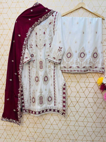 Chinnon Silk Palazzo Suit