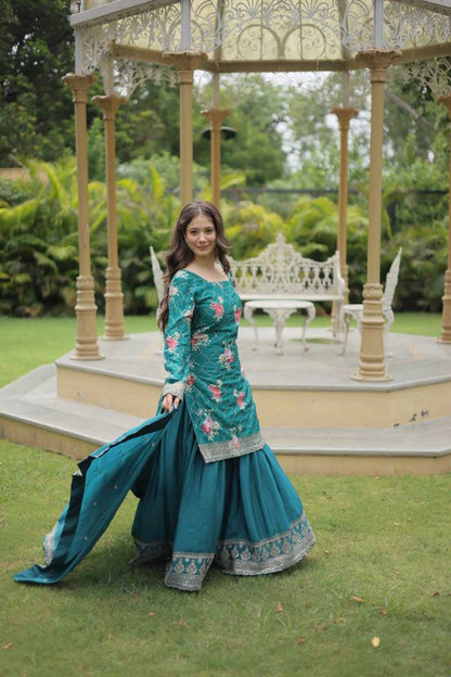 Party Wear Sharara Suit