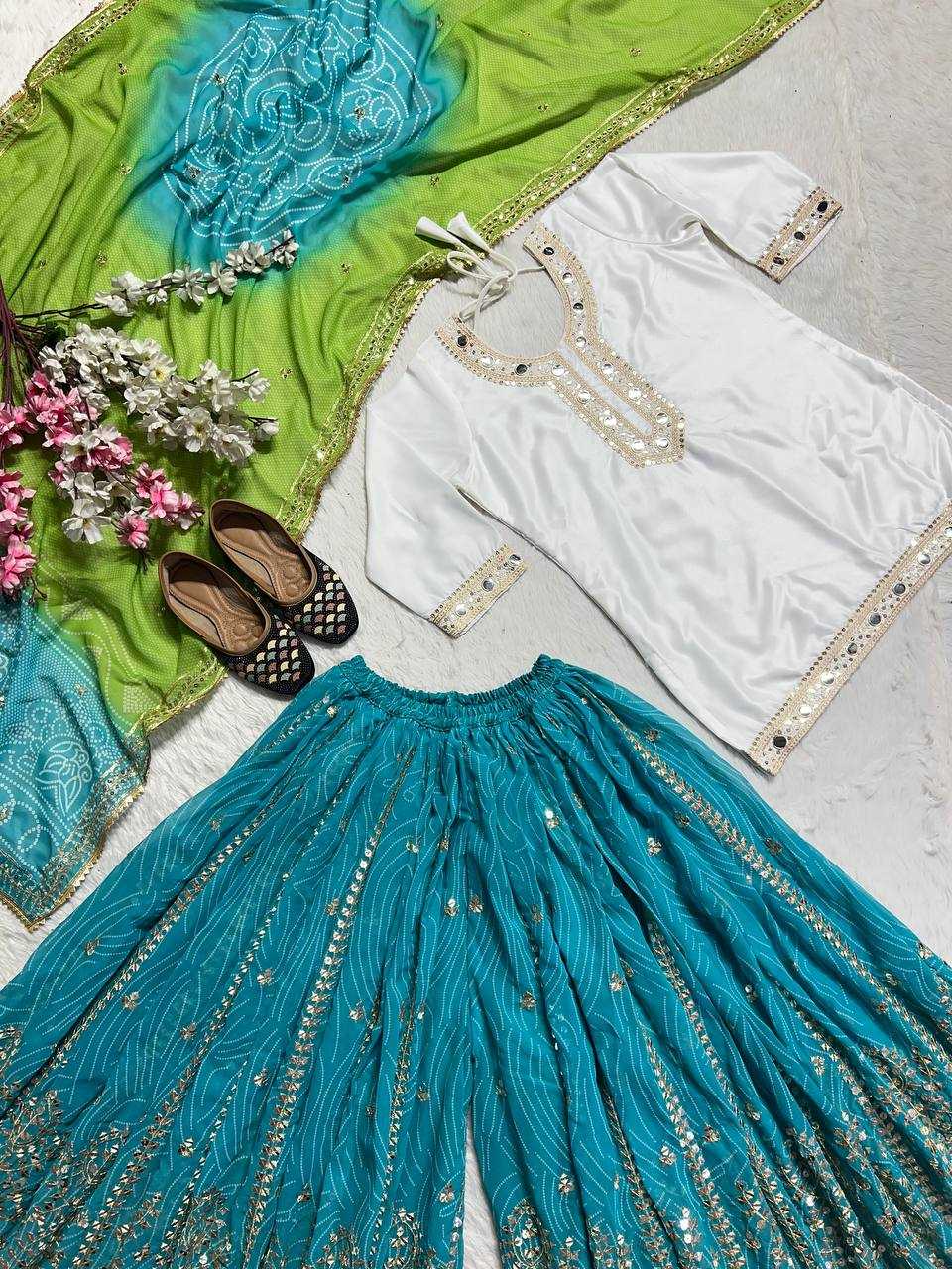 Malai Silk Designer Sharara Suit