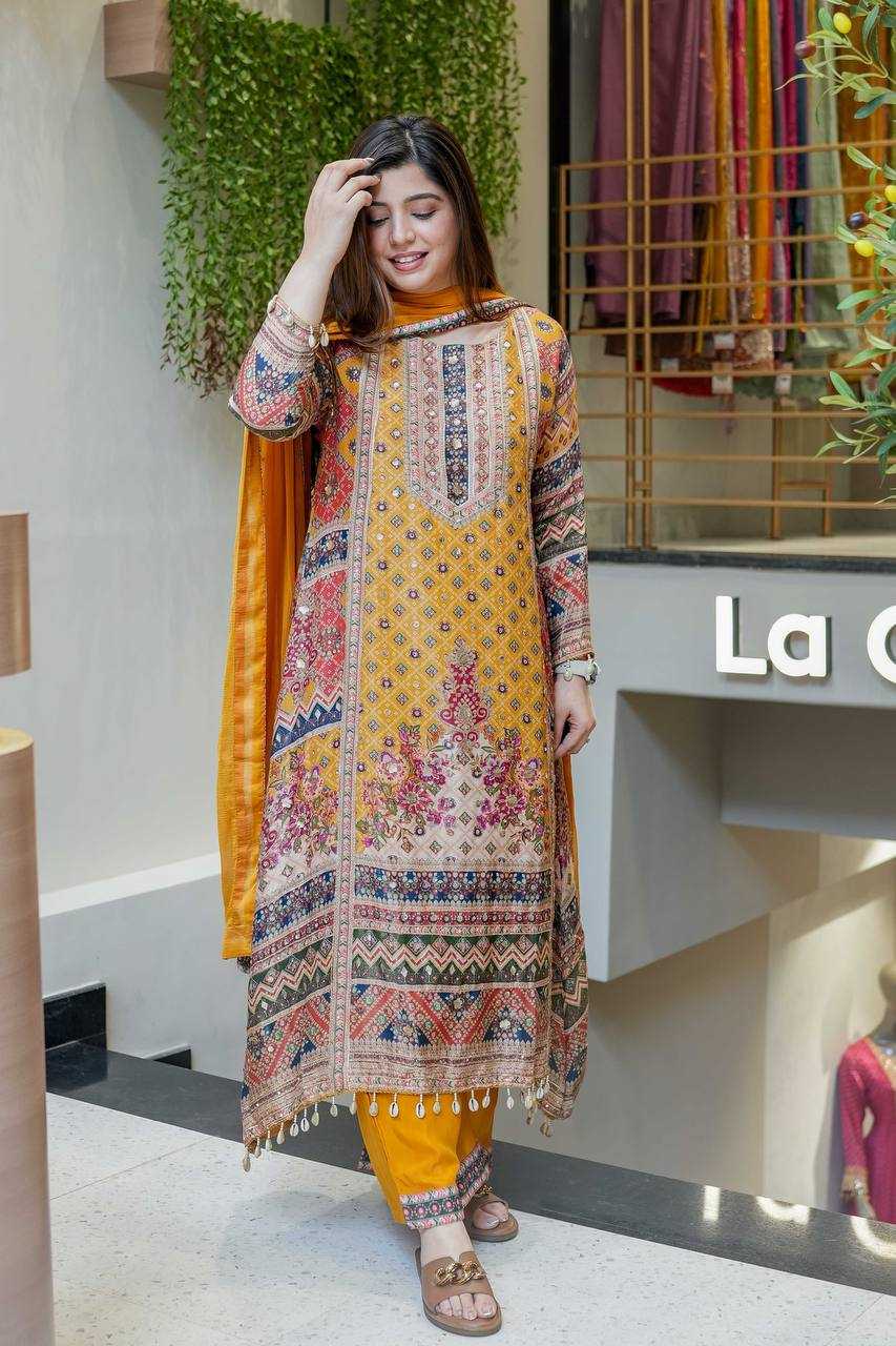 Chinnon Silk Designer Salwar Suit