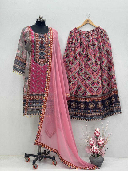 Amazing Georgette Palazzo Suit