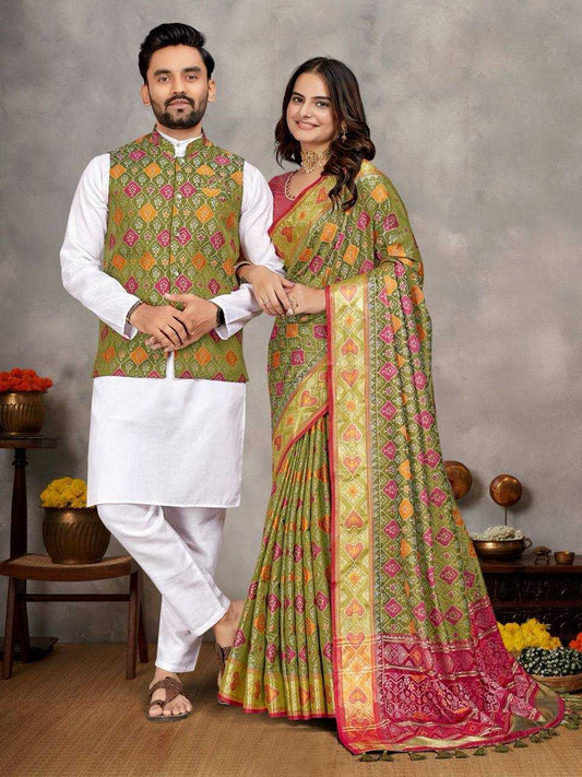 COUPLE Wear Saree Kurta Jacket Collection