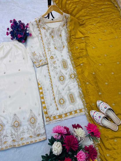 Chinnon Silk Palazzo Suit