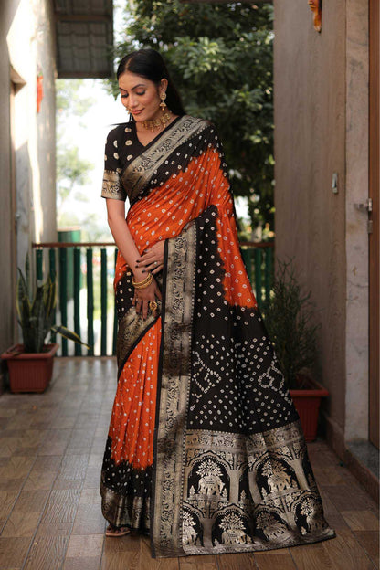 Bandhej Silk Saree Wedding Collection