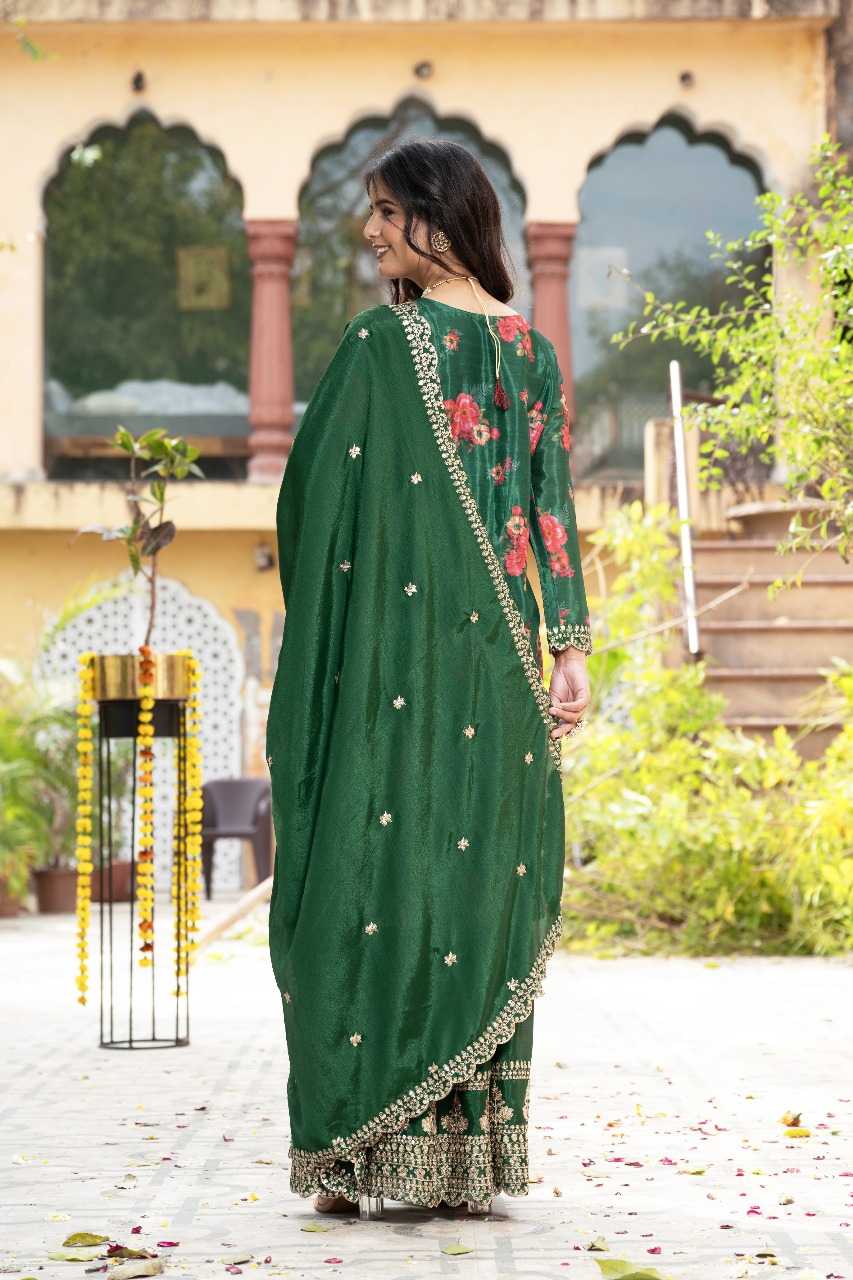 Chinnon Silk Designer Palazzo Suit
