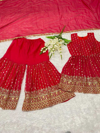 Faux Georgette Designer Suit