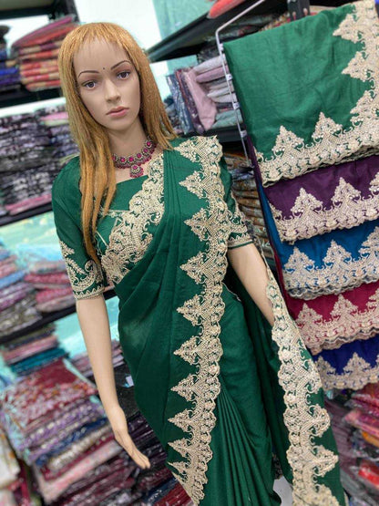 Madhuri Chinnon Silk Saree