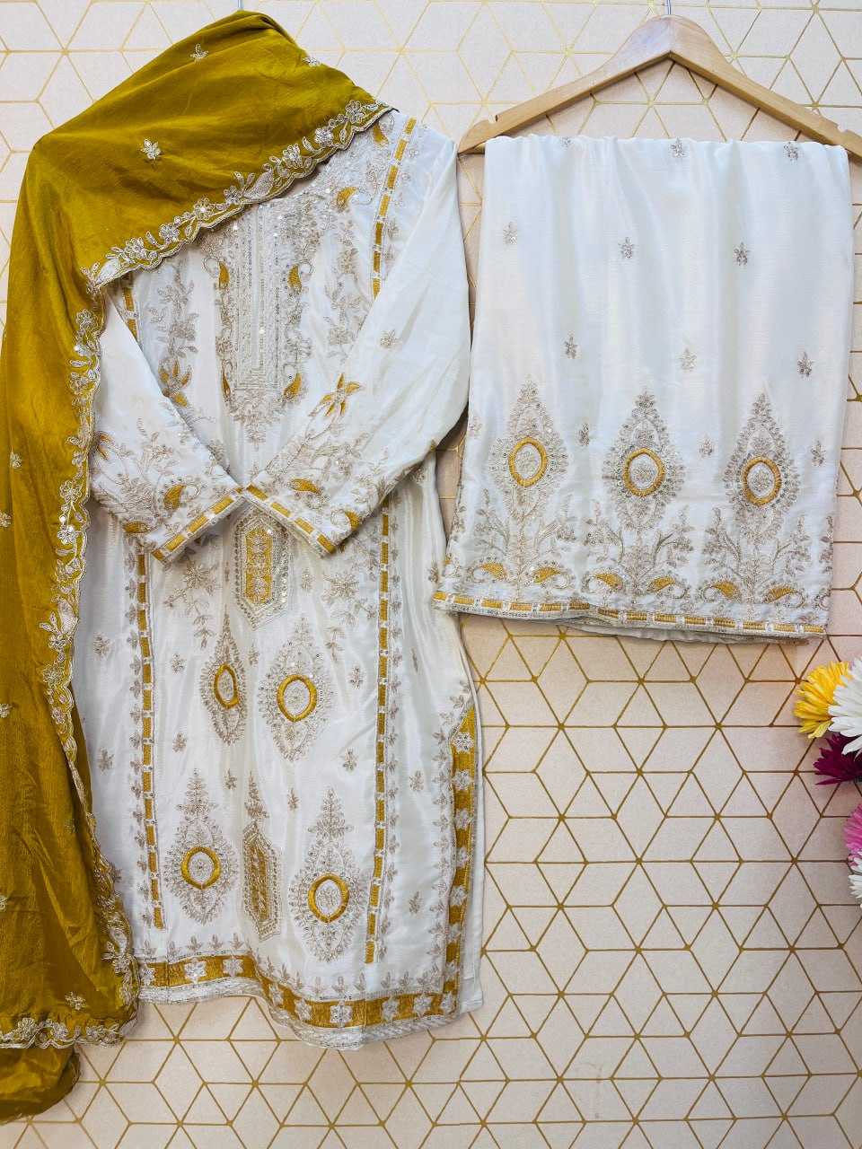 Chinnon Silk Palazzo Suit
