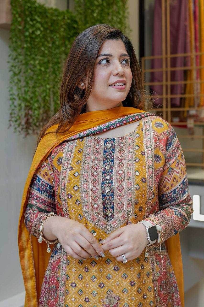 Chinnon Silk Designer Salwar Suit
